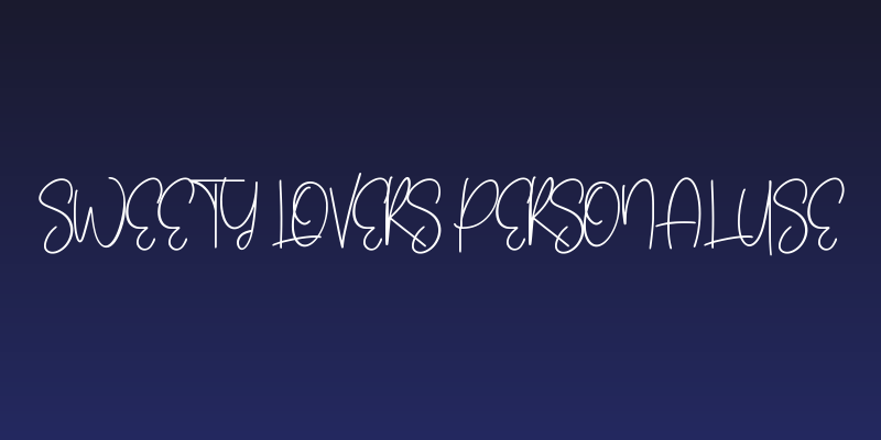 Sweety Lovers Personal Use Social Header