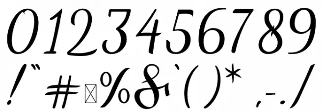 Sweety Loves Font OTHER CHARS