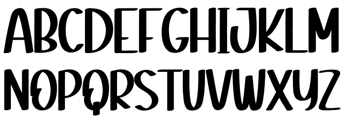 Sweety Milkys Font UPPERCASE
