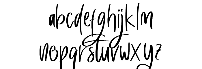 Sweety Petty Font LOWERCASE