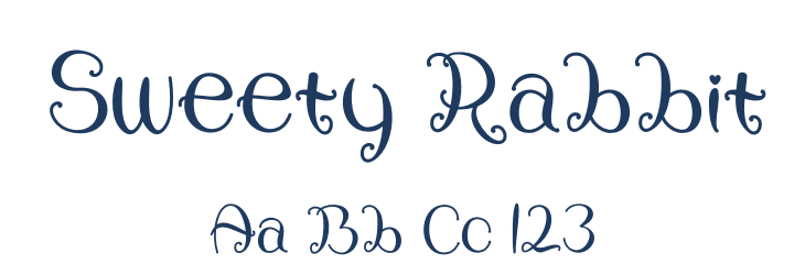 Sweety Rabbit Font Preview