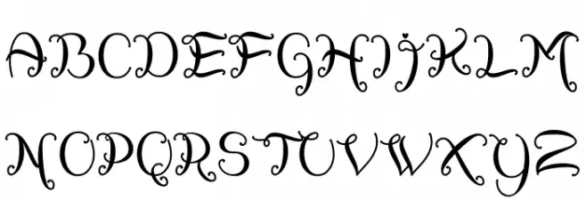 Sweety Rabbit Caratteri MAIUSCOLE