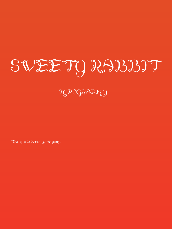 Sweety Rabbit Poster