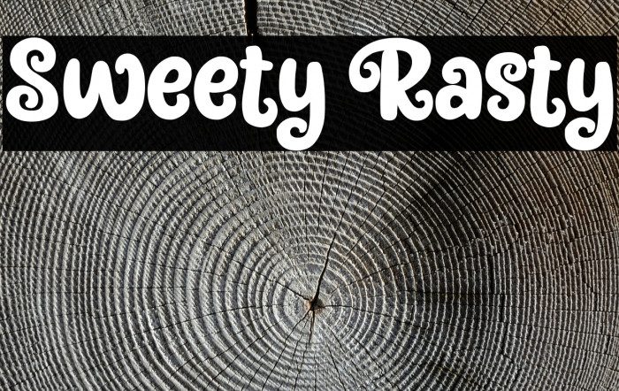 Sweety Rasty Font examples