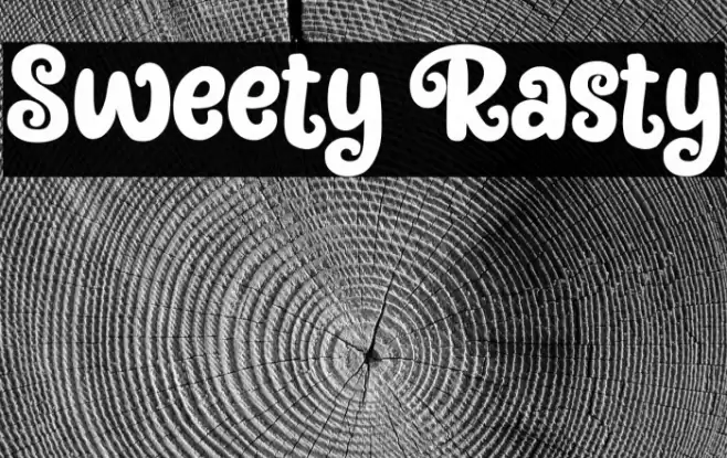 Sweety Rasty خط examples