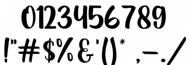 Sweety Renna Font OTHER CHARS