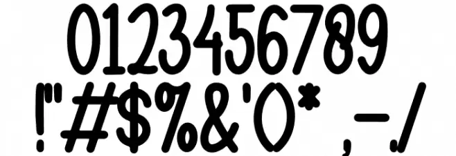 Sweety Strawberry Font OTHER CHARS