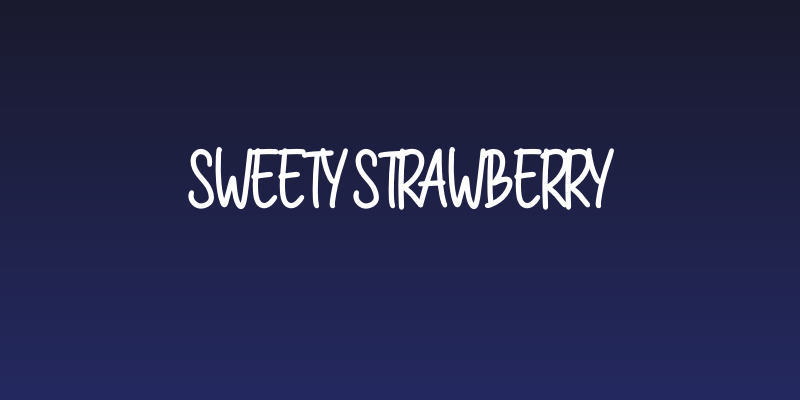 Sweety Strawberry Social Header