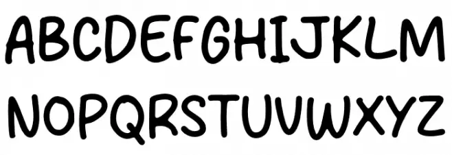 Sweety Yamy Schriftart Groß