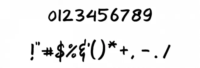 Sweety Font OTHER CHARS