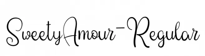 SweetyAmour-Regular  font caratteri gratis