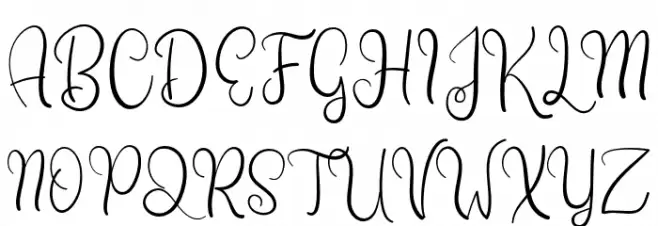 SweetyAmour-Regular Schriftart Groß