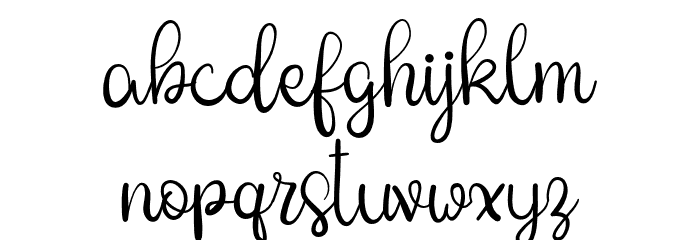 SweetyAmour-Regular Font LOWERCASE