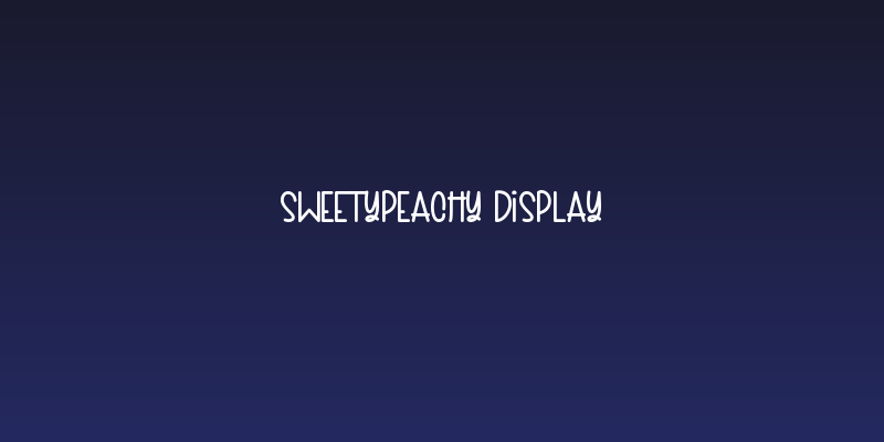 SweetyPeachy Display Social Header