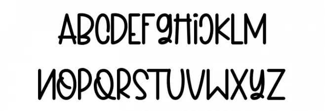 SweetyPeachy Display फ़ॉन्ट लोअरकेस