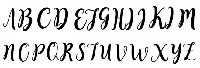 SweetyScript Schriftart Groß