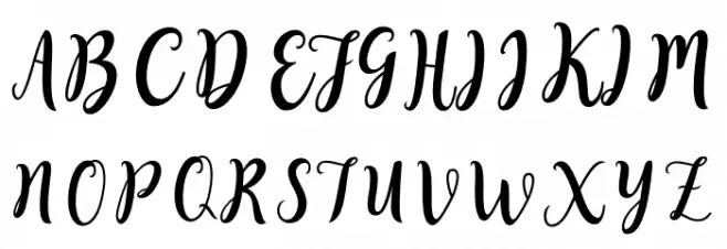SweetyScript Schriftart Groß