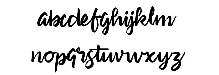 Sweety Font LOWERCASE