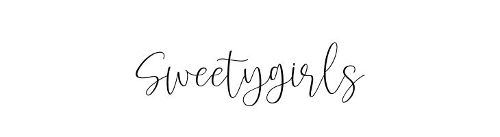 Sweetygirls  Frei Schriftart Herunterladen