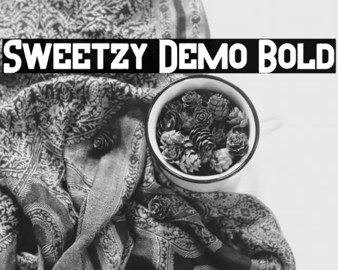 Sweetzy Demo Bold Font examples