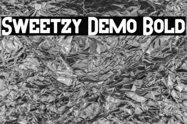 Sweetzy Demo Bold Font examples