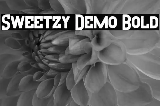 Sweetzy Demo Bold Font examples