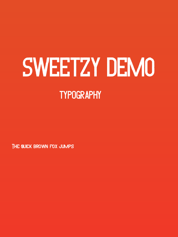 Sweetzy Demo Poster