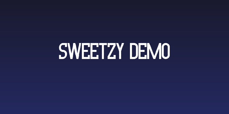 Sweetzy Demo Social Header