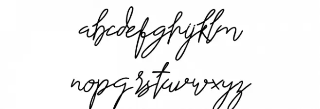 Sweghand 字体 小写