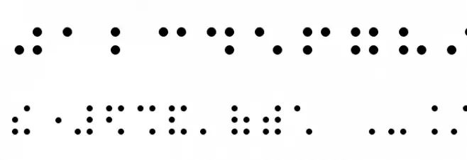 Swell Braille Font OTHER CHARS