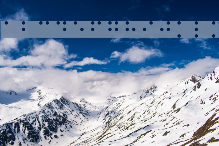 Swell Braille Font examples