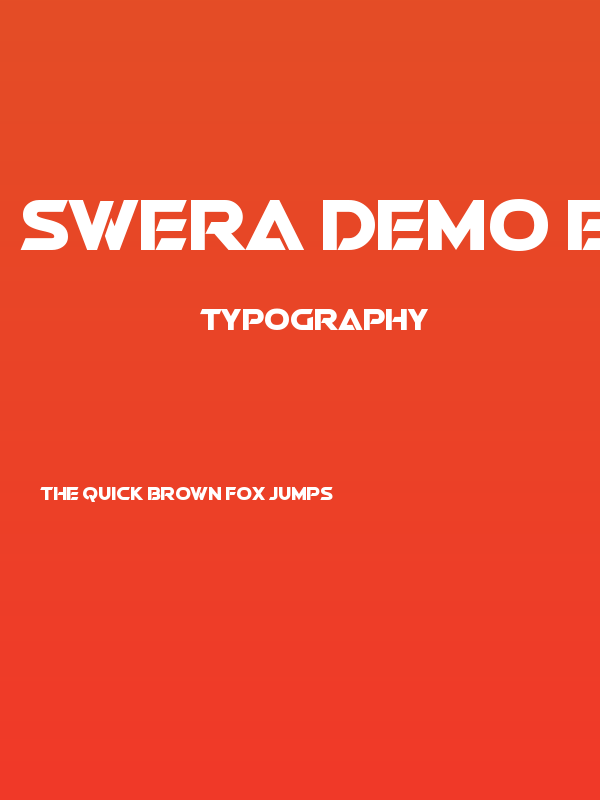 Swera Demo Bold Poster