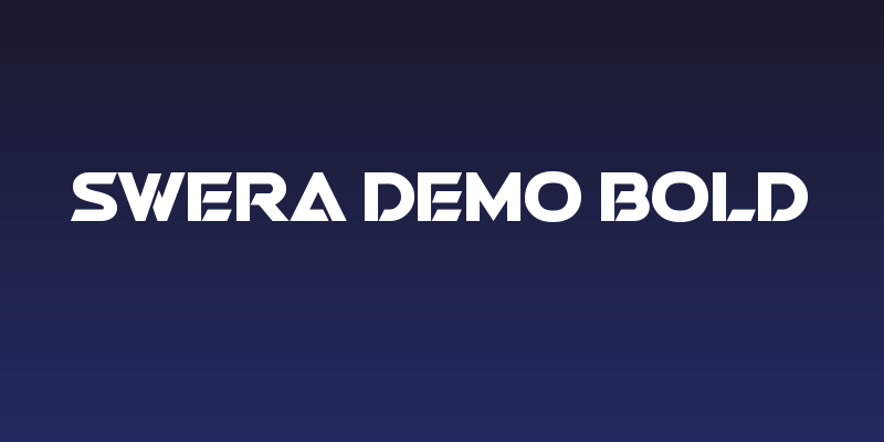 Swera Demo Bold Social Header