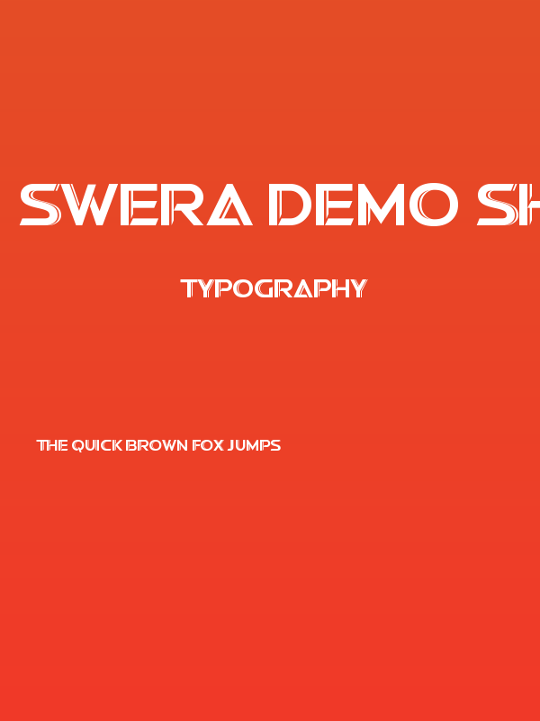 Swera Demo Shadowed Poster