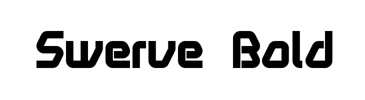 Swerve  Bold フォント