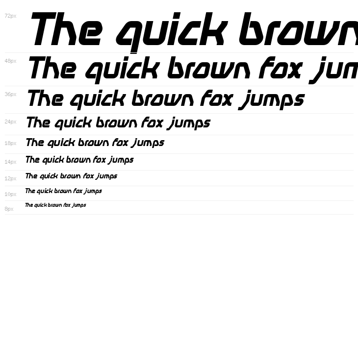 Swerve  BoldItalic Waterfall