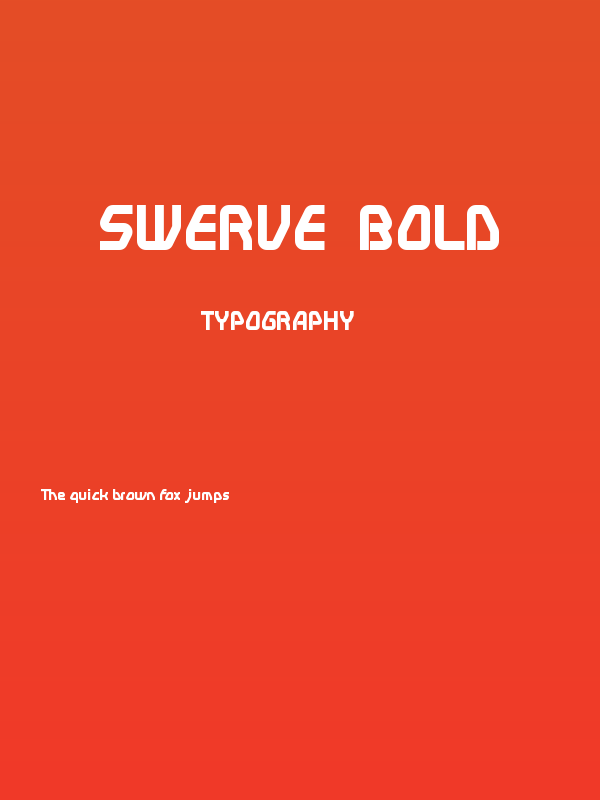 Swerve  Bold Poster