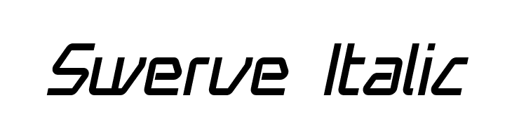 Swerve  Italic  フリーフォントのダウンロード