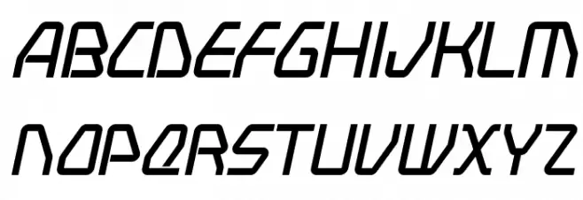 Swerve Italic Font Litere mari