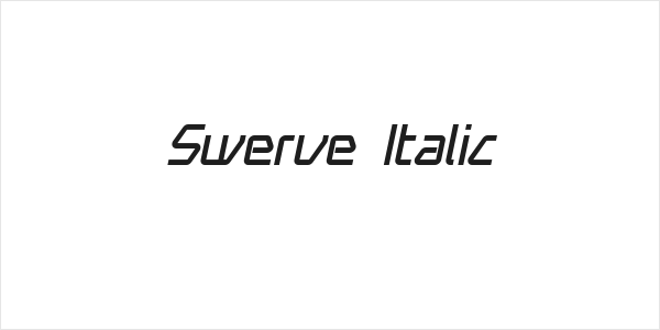 Swerve  Italic Logo