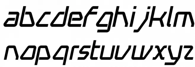 Swerve Italic フォント 小文字