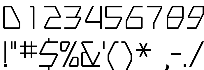 Swerve Light Font OTHER CHARS