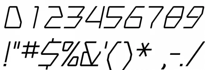 Swerve  LightItalic フォント その他の文字