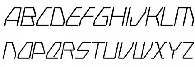 Swerve LightItalic Fonte MAIÚSCULAS