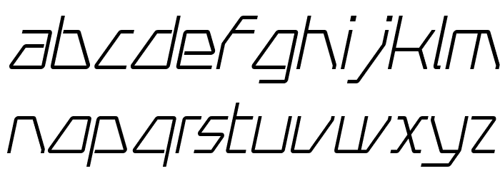 Swerve LightItalic フォント 小文字