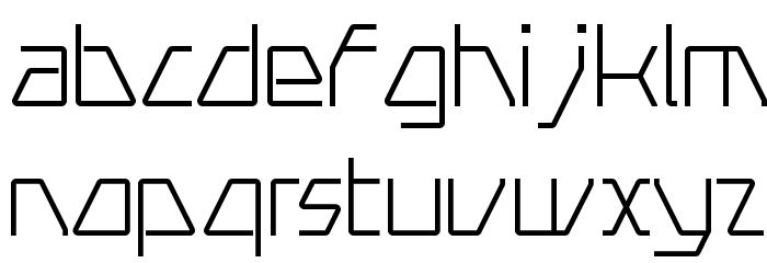 Swerve Light Font LOWERCASE