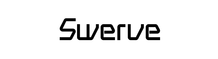 Swerve  Скачать бесплатные шрифты