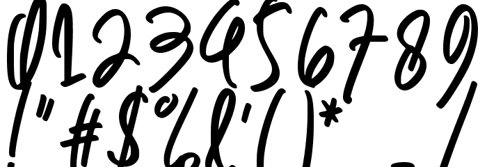 Swift Gorgeous Font OTHER CHARS