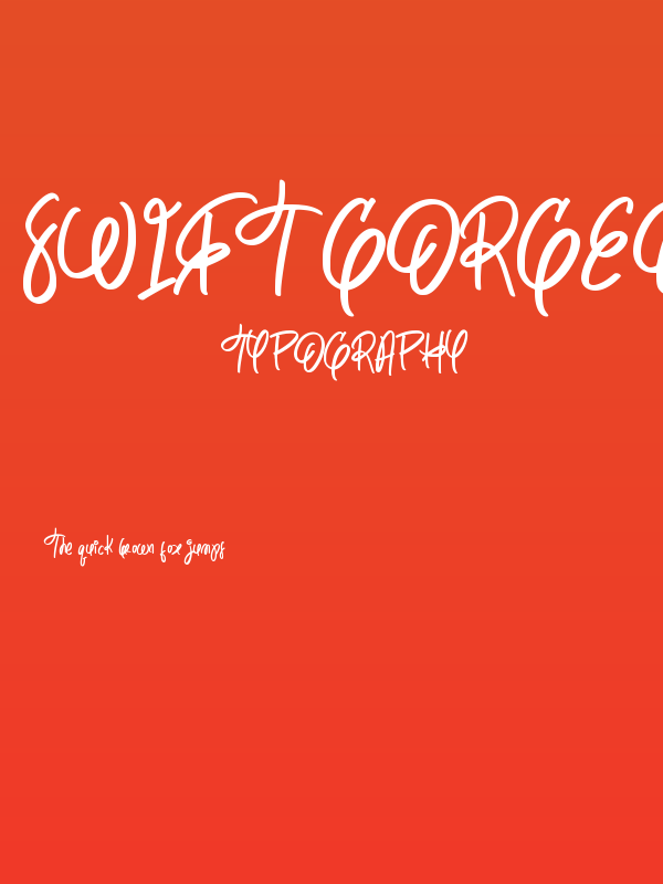 Swift Gorgeous Poster