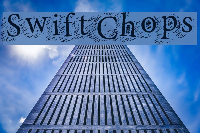 SwiftChops Font examples